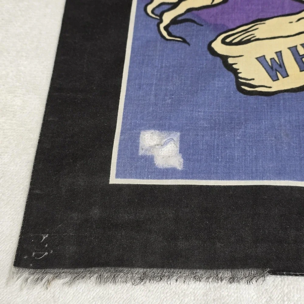 VTG‎ 80s Harley Davidson Bandana Purple Panther Legends Live Where Roam + Miller